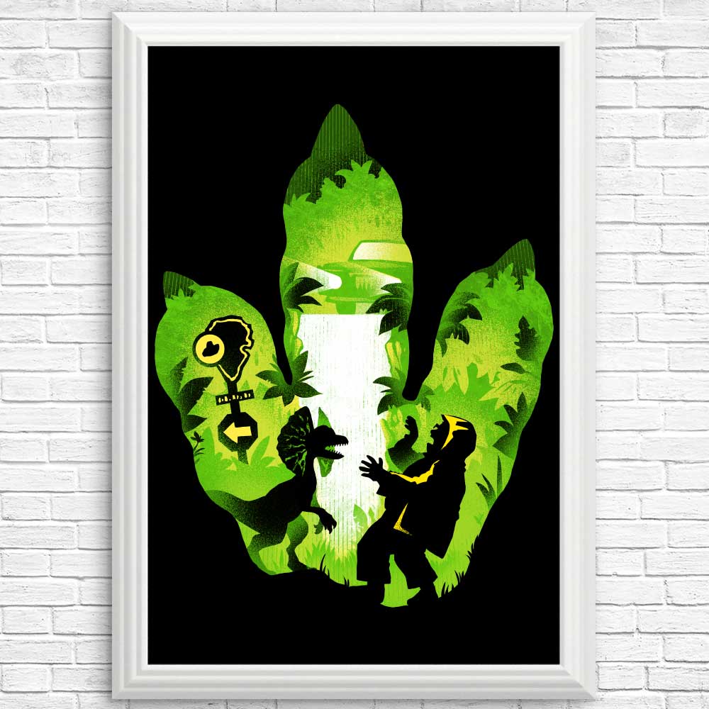 Dilophosaurus Footprint - Posters & Prints