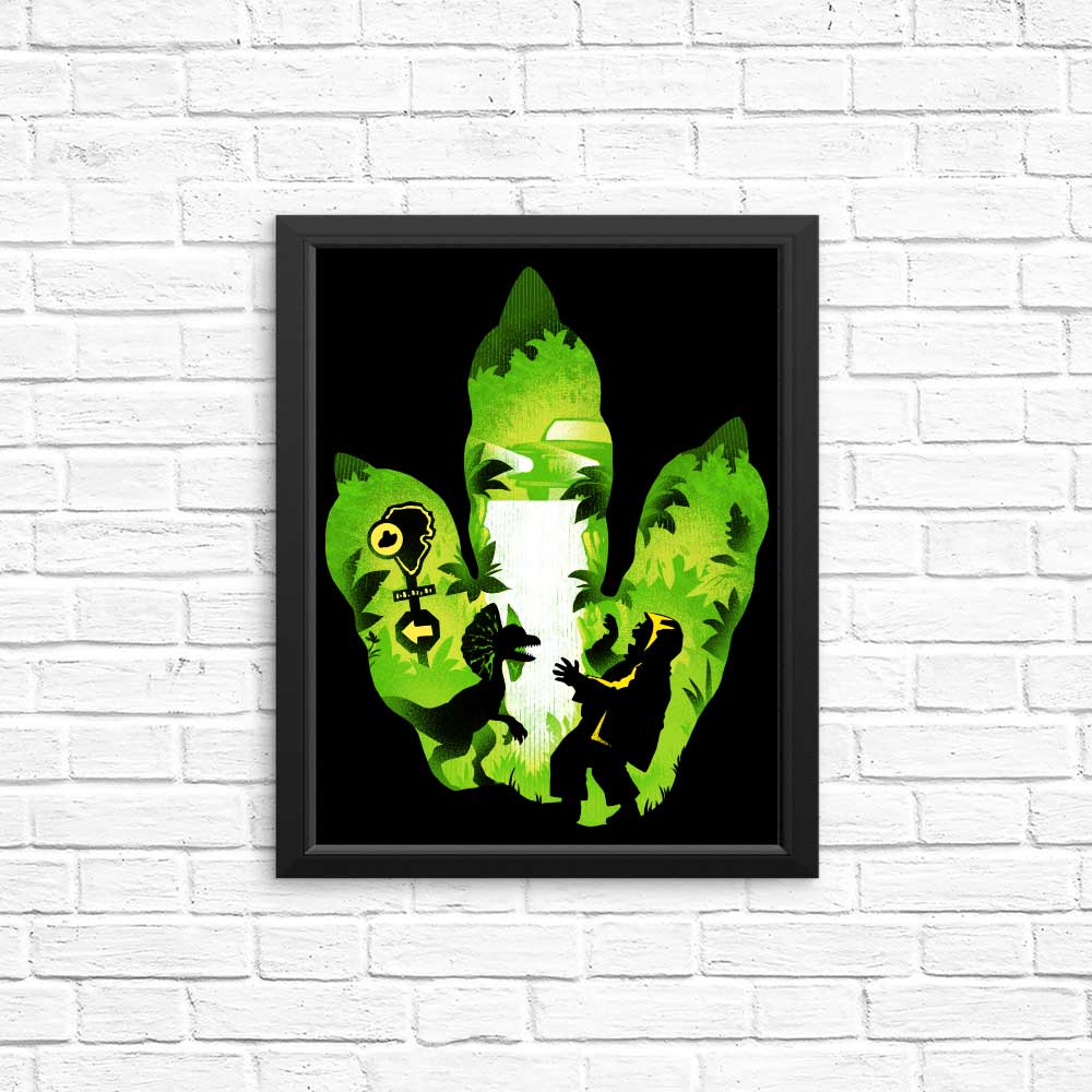 Dilophosaurus Footprint - Posters & Prints