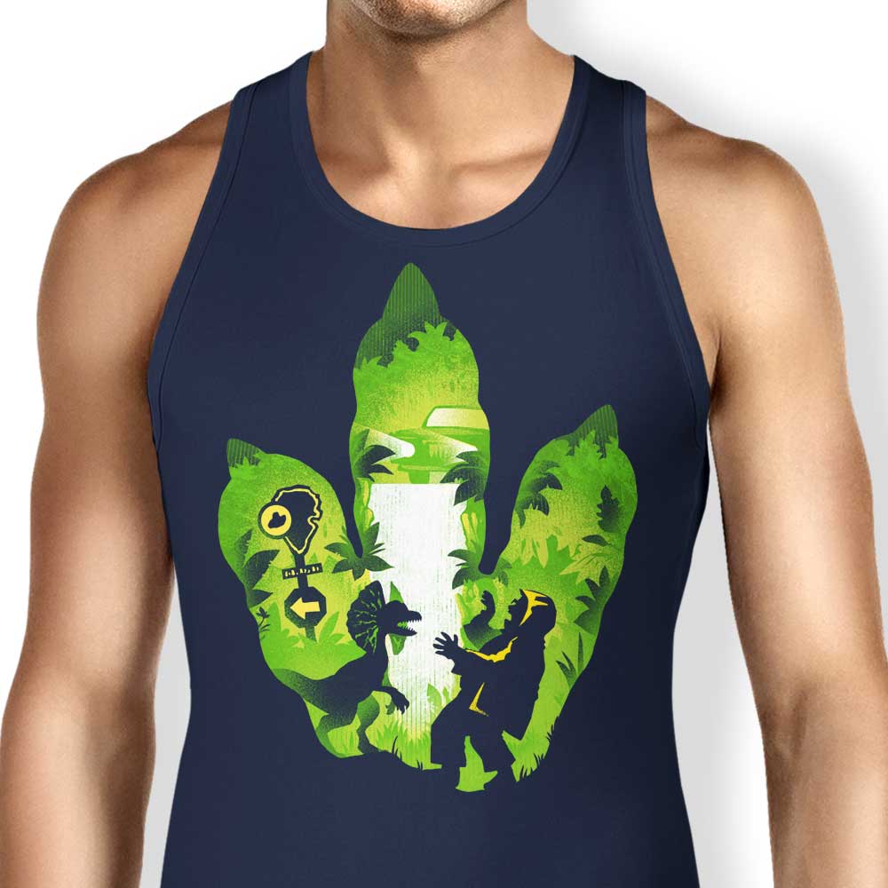 Dilophosaurus Footprint - Tank Top