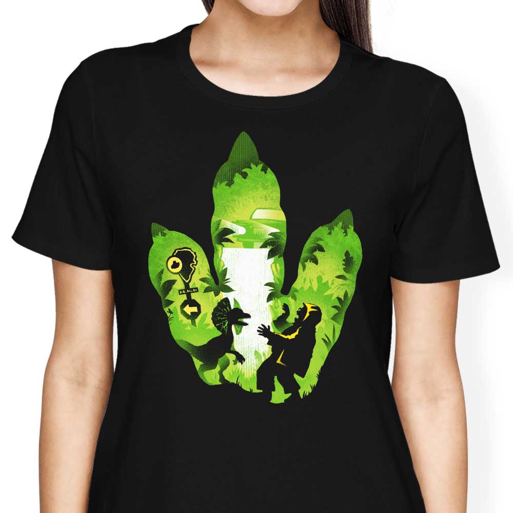 Dilophosaurus Footprint - Women's Apparel