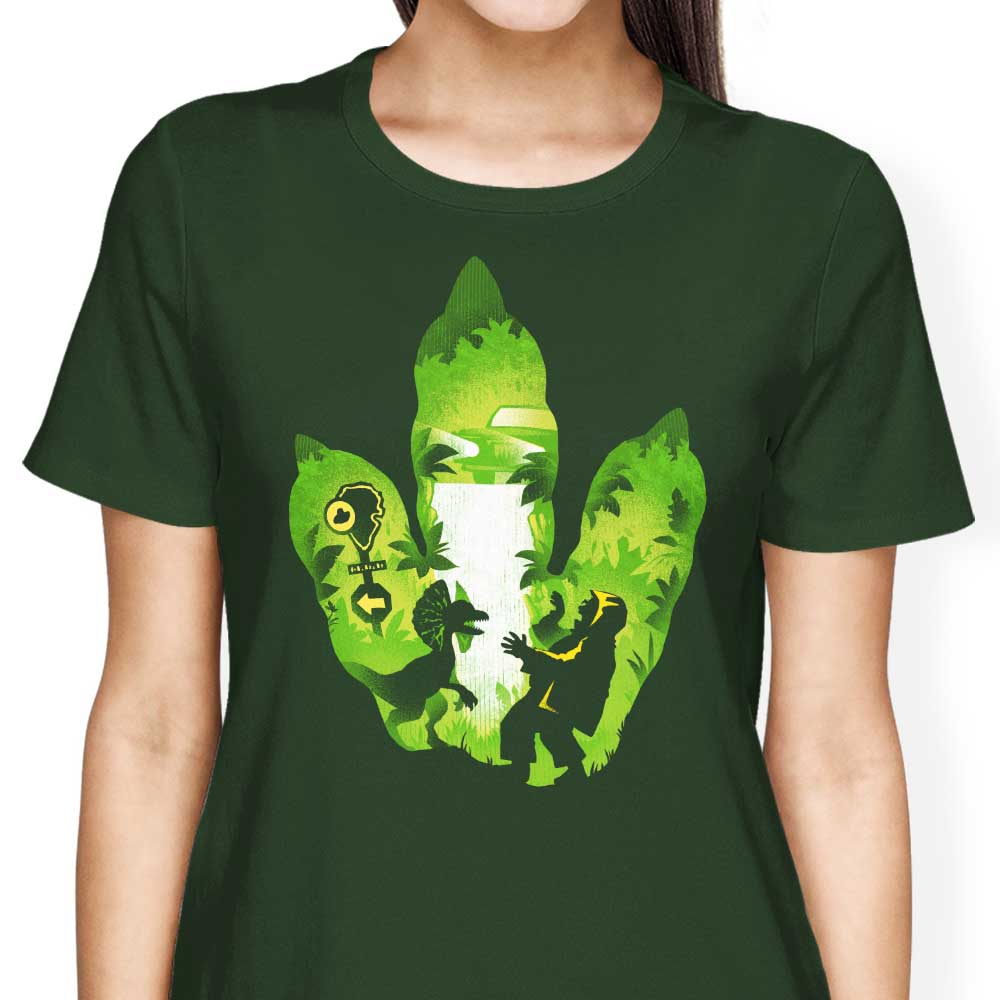Dilophosaurus Footprint - Women's Apparel