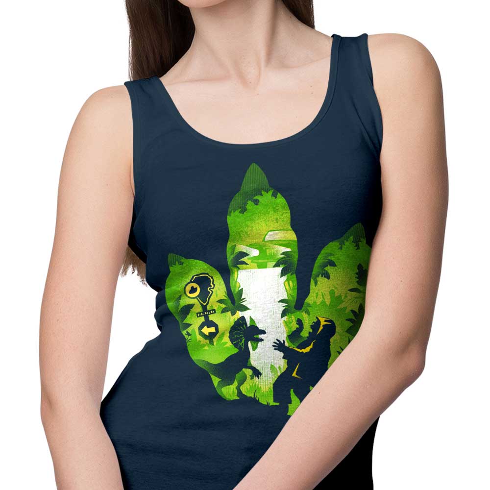 Dilophosaurus Footprint - Tank Top