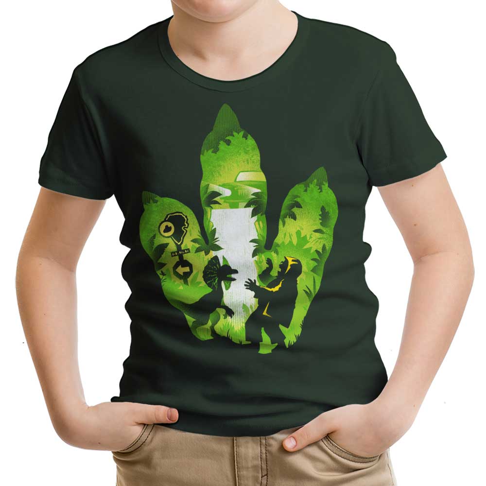 Dilophosaurus Footprint - Youth Apparel