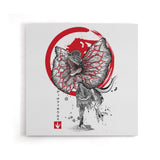 Dilophosaurus Sumi-e - Canvas Print