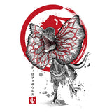 Dilophosaurus Sumi-e - Ringer T-Shirt