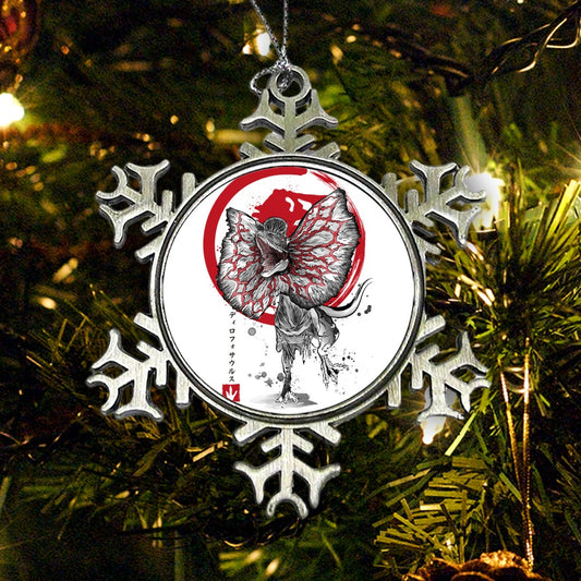 Dilophosaurus Sumi-e - Ornament