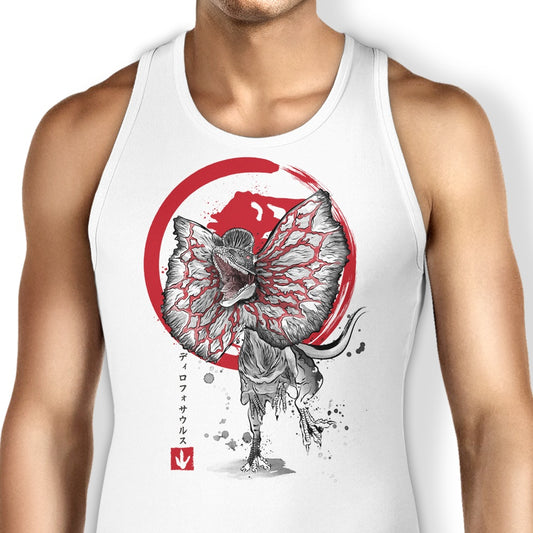 Dilophosaurus Sumi-e - Tank Top