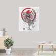Dilophosaurus Sumi-e - Wall Tapestry