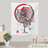 Dilophosaurus Sumi-e - Wall Tapestry