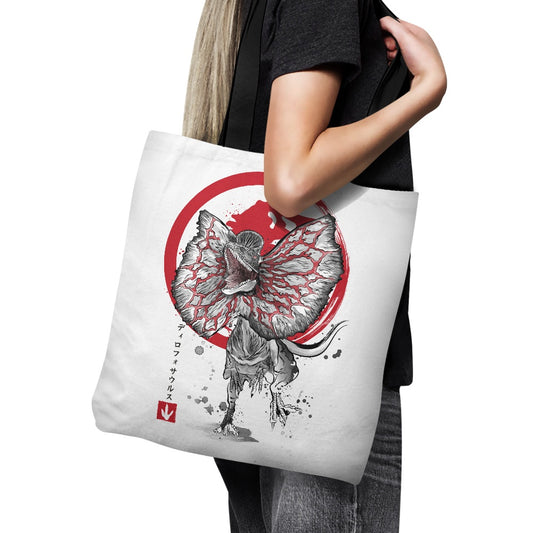 Dilophosaurus Sumi-e - Tote Bag