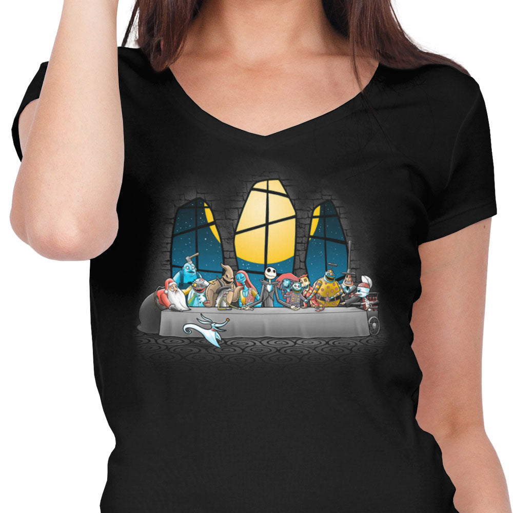 Dinner Before Christmas - Women's V-Neck