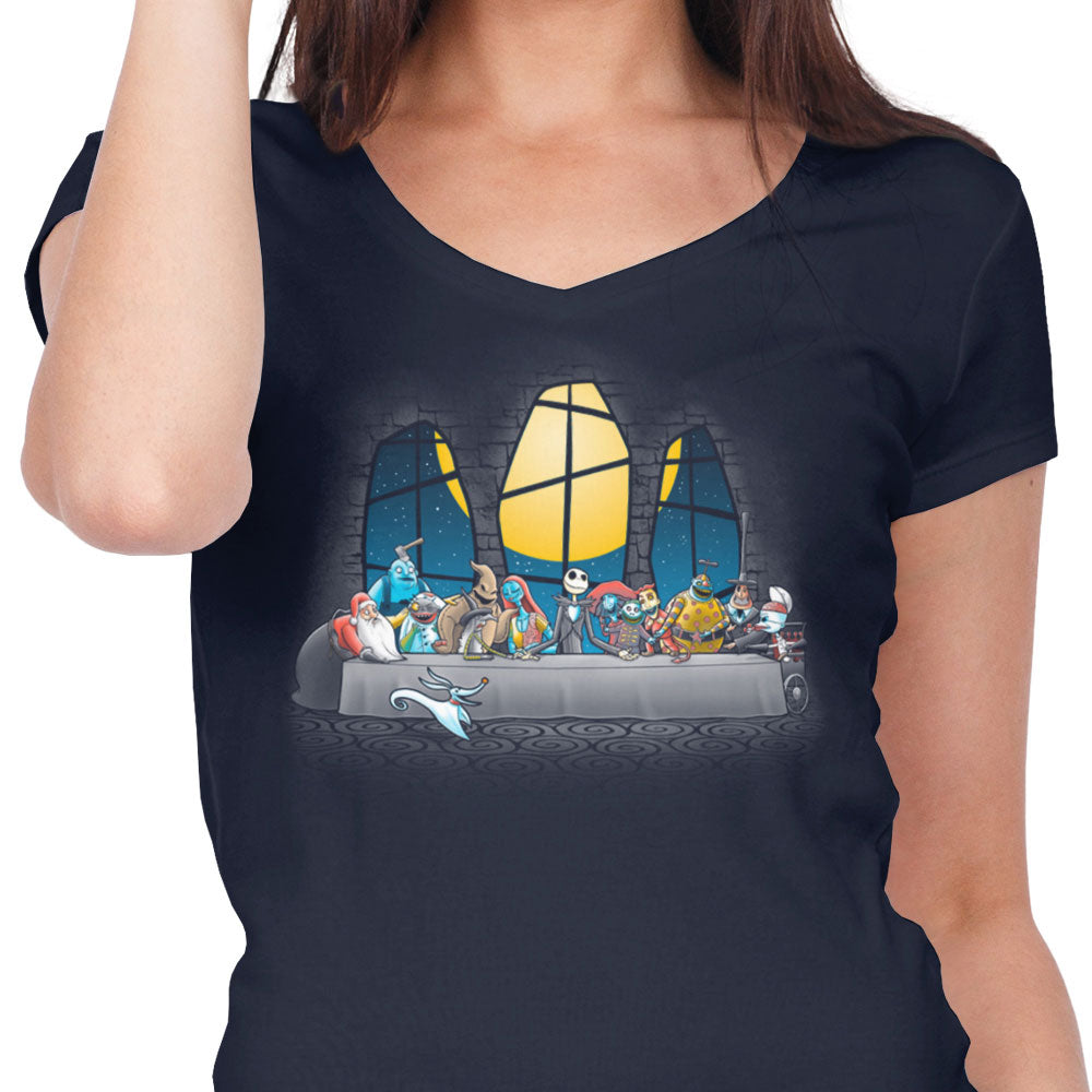 Dinner Before Christmas - Women's V-Neck