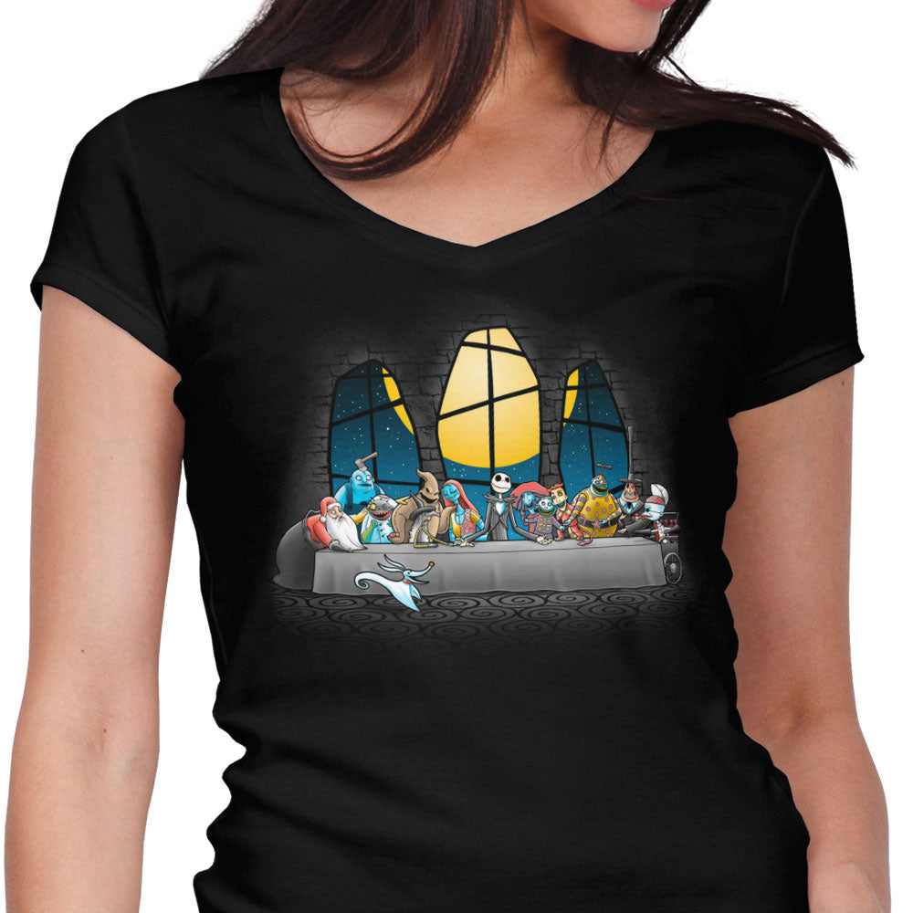 Dinner Before Christmas - Women's V-Neck