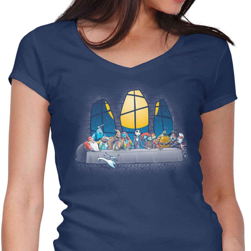 Dinner Before Christmas - Women's V-Neck