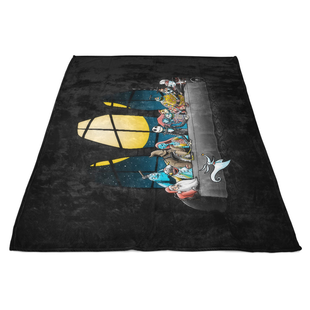 Dinner Before Christmas - Fleece Blanket