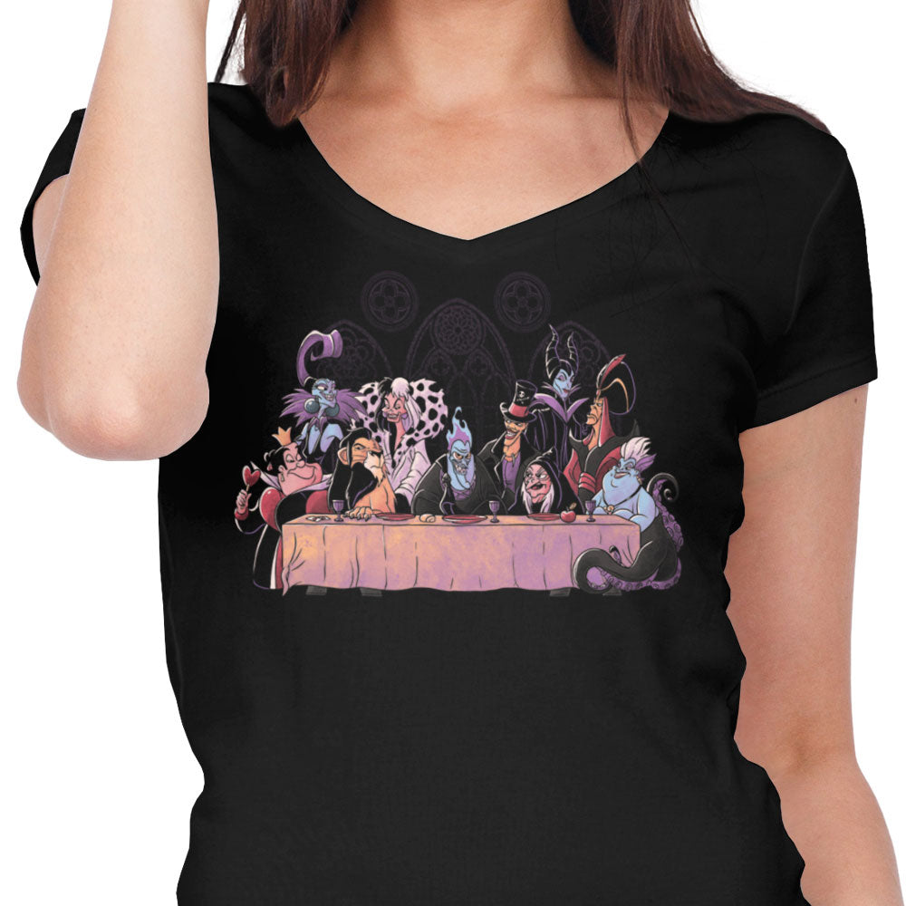 Dinner of Villains - Women's V-Neck