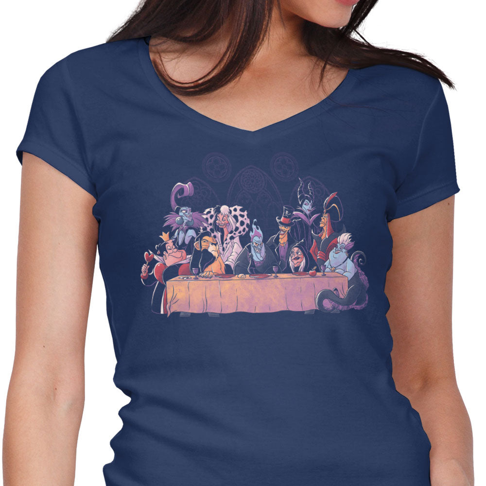 Dinner of Villains - Women's V-Neck
