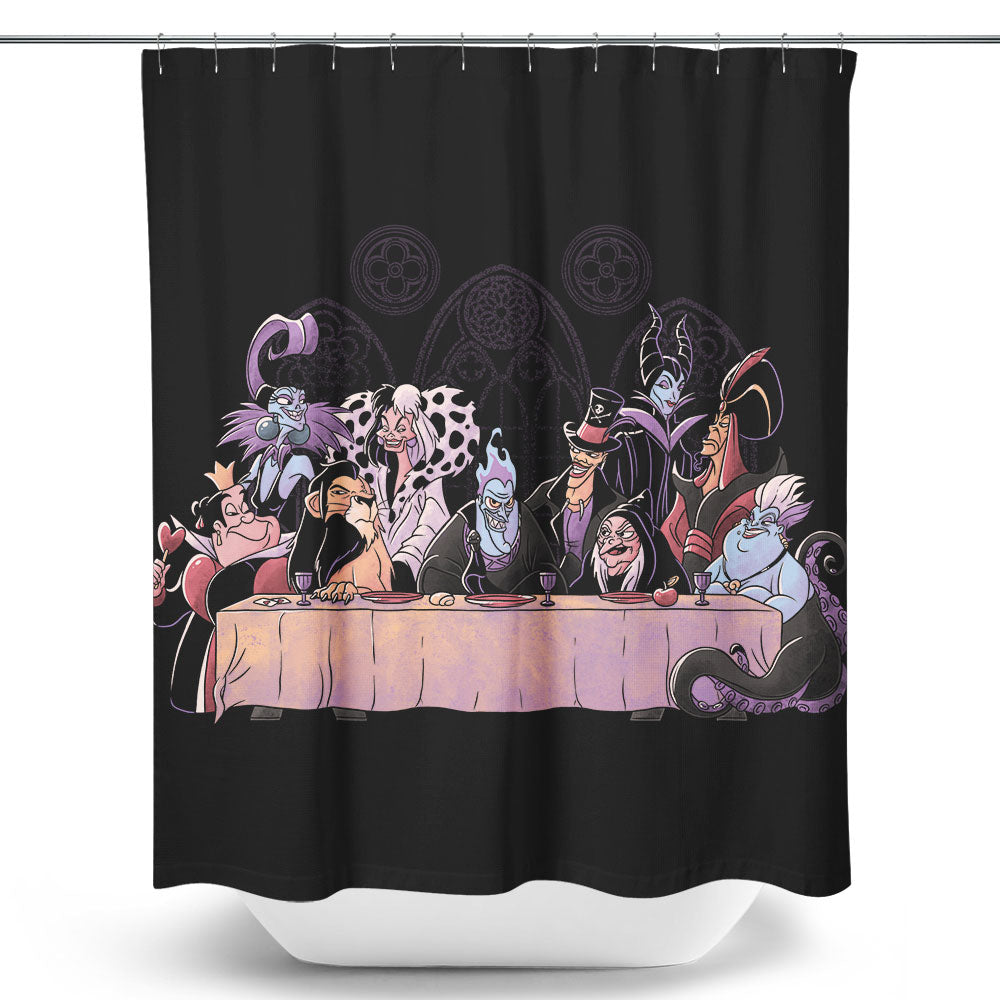 Dinner of Villains - Shower Curtain