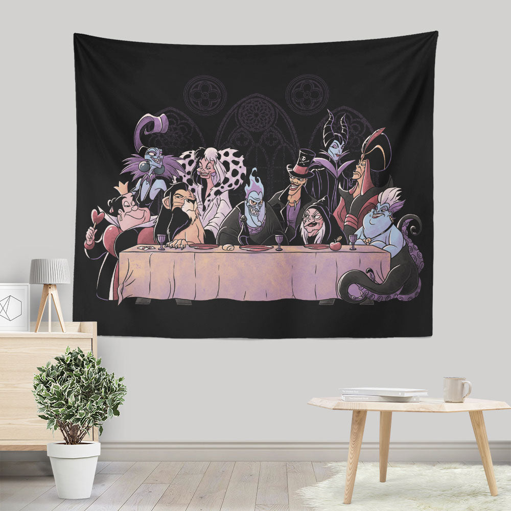 Dinner of Villains - Wall Tapestry