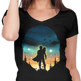 Djarin Sunset - Women's V-Neck