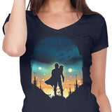 Djarin Sunset - Women's V-Neck