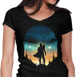Djarin Sunset - Women's V-Neck