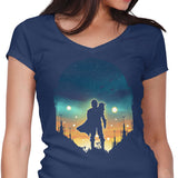 Djarin Sunset - Women's V-Neck