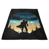 Djarin Sunset - Fleece Blanket