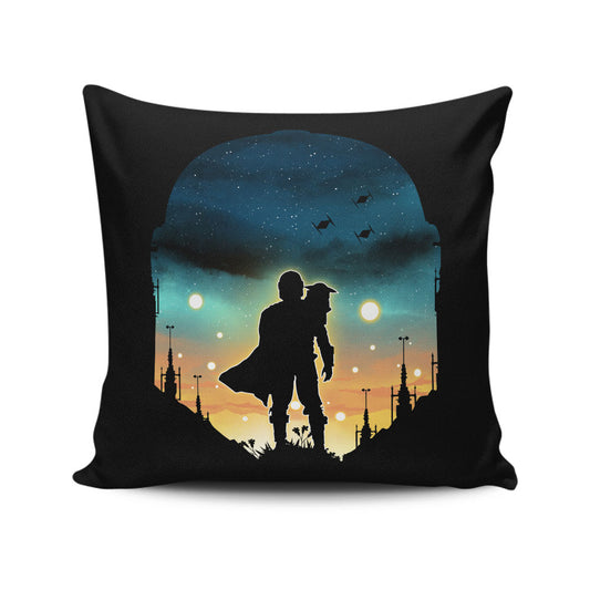 Djarin Sunset - Throw Pillow