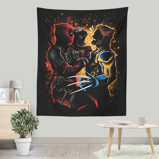 Dogpool Love - Wall Tapestry
