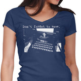 Don't Forget to Save - Women's V-Neck