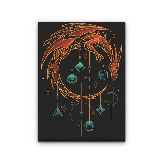 Draconic Dice Keeper - Canvas Print