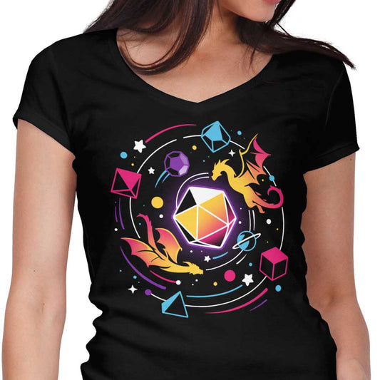 Dragon Dice Solar System - Women's V-Neck