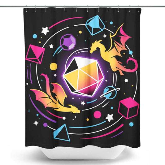 Dragon Dice Solar System - Shower Curtain