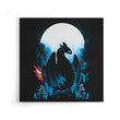 Dragon in the Moonlight - Canvas Print