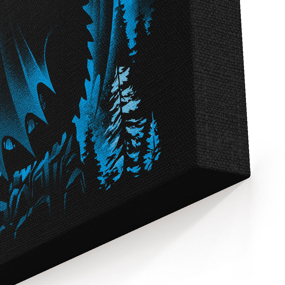 Dragon in the Moonlight - Canvas Print