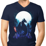 Dragon in the Moonlight - Men's V-Neck