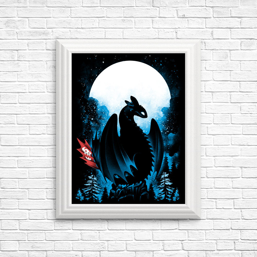 Dragon in the Moonlight - Posters & Prints