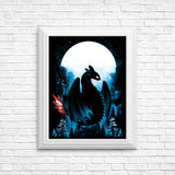 Dragon in the Moonlight - Posters & Prints
