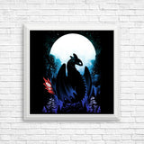 Dragon in the Moonlight - Posters & Prints