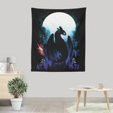 Dragon in the Moonlight - Wall Tapestry