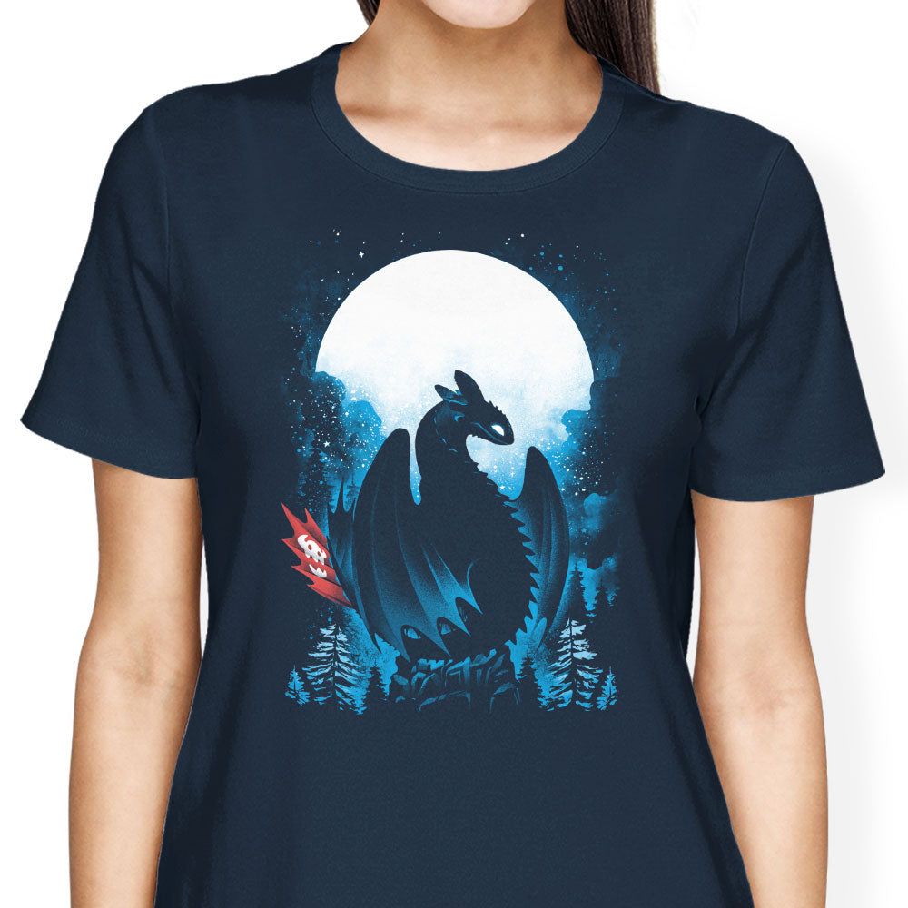 Dragon in the Moonlight - Women's Apparel