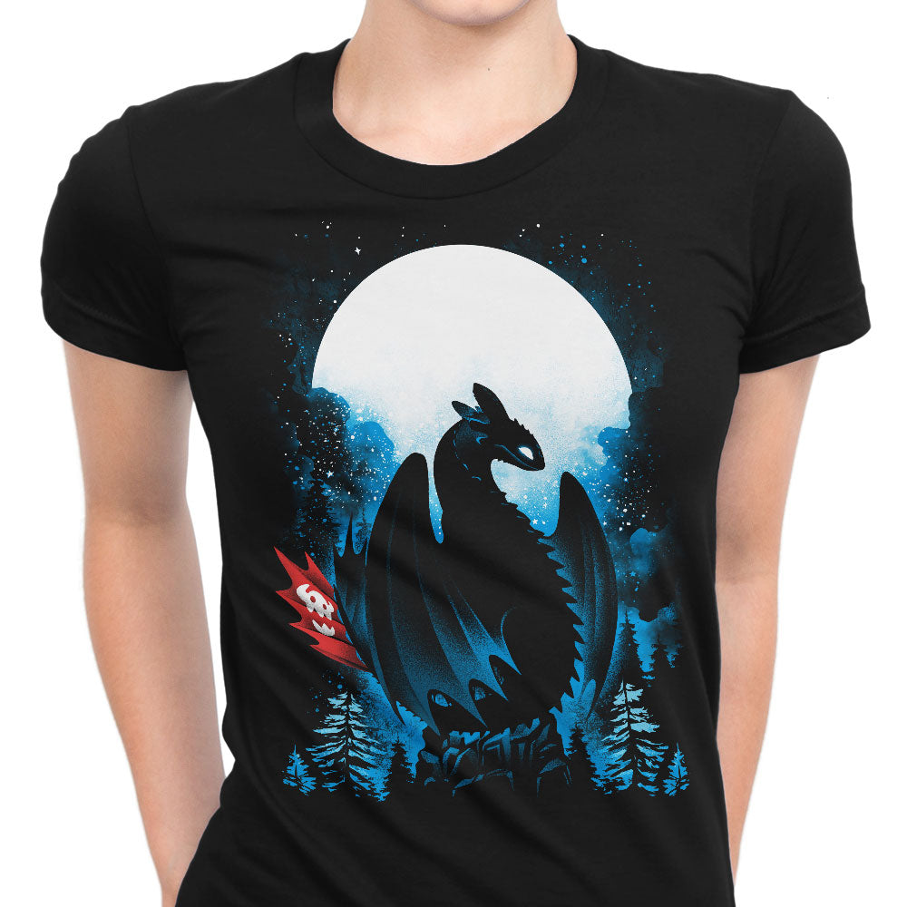 Dragon in the Moonlight - Women's Apparel