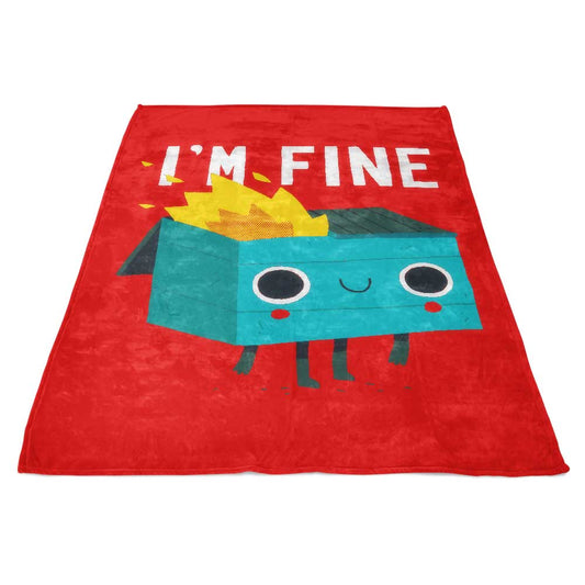 Dumpster is Fine - Fleece Blanket