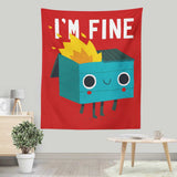Dumpster is Fine - Wall Tapestry