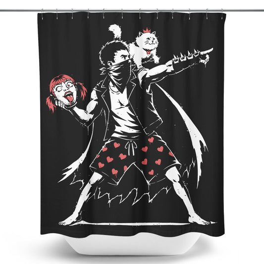 Dungeon Crawler Graffiti - Shower Curtain