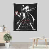 Dungeon Crawler Graffiti - Wall Tapestry