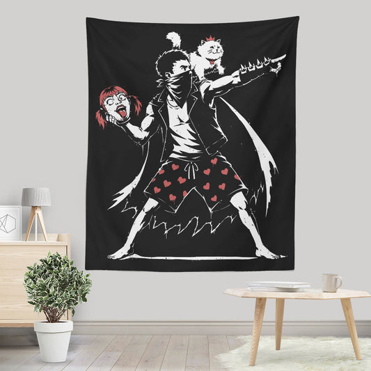 Dungeon Crawler Graffiti - Wall Tapestry