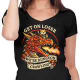 Dungeon Crawling Dragon - Women's V-Neck