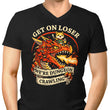 Dungeon Crawling Dragon - Men's V-Neck